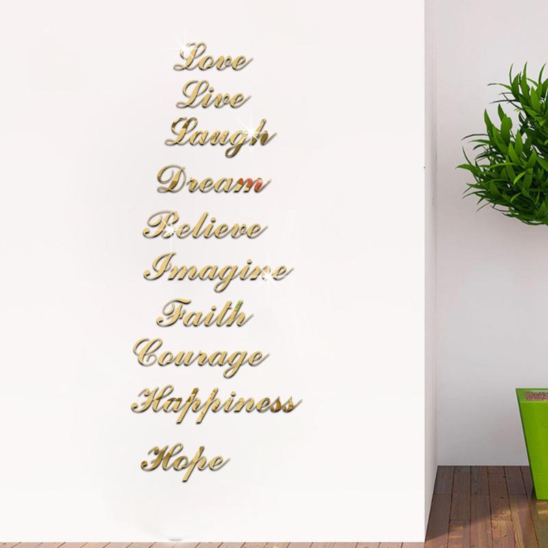Inspirational Encouraging Words Acrylic Mirror Wall Stickers Stair Sticker Bedroom Living Room Decor Home Decoration Accessories
Inspirational Encouraging Words Acrylic Mirror Wall Stickers Stair Sticker Bedroom Living Room Decor Home Decoration Accessories