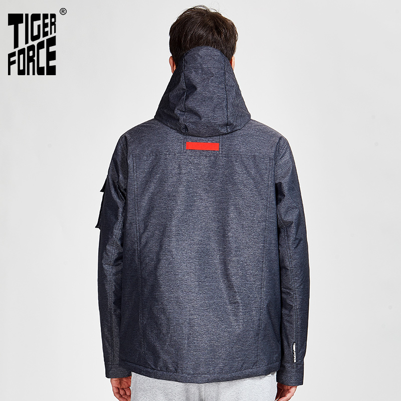 TIGER FORCE new arriva spring autumn sport jacket with a hood casual men jackets and coats with zipper warm clothes 50612 201214