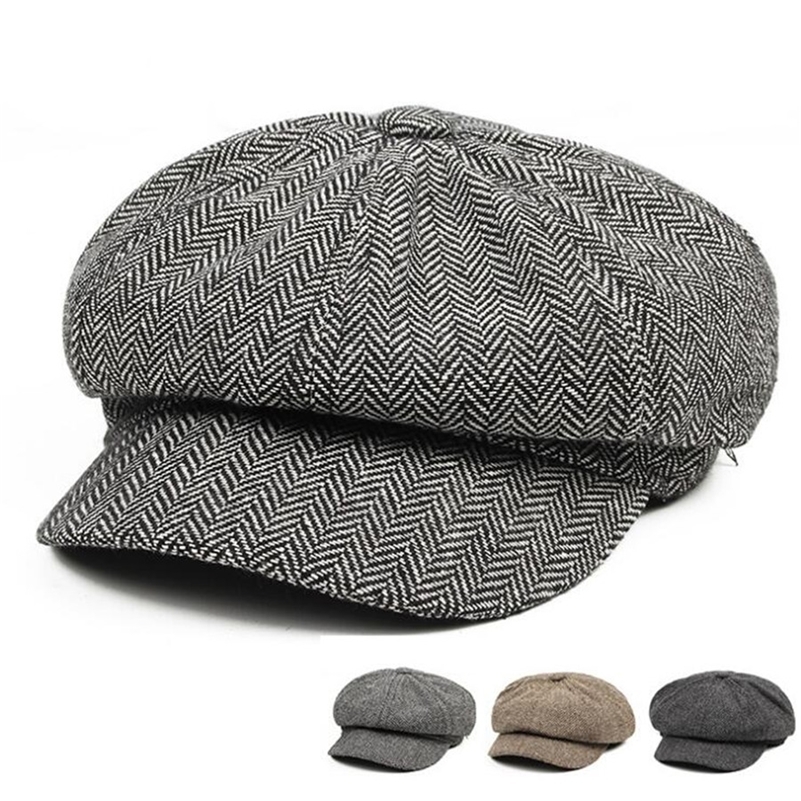 Baker Boy Cap Fashion Gatsby Hat Men Tweed Beret Winter Adjustable Warm Newsboy Cap Hats Male Octagonal Caps Dad Hat hombre LJ201212, Gray
Baker Boy Cap Fashion Gatsby Hat Men Tweed Beret Winter Adjustable Warm Newsboy Cap Hats Male Octagonal Caps Dad Hat hombre LJ201212, Gray