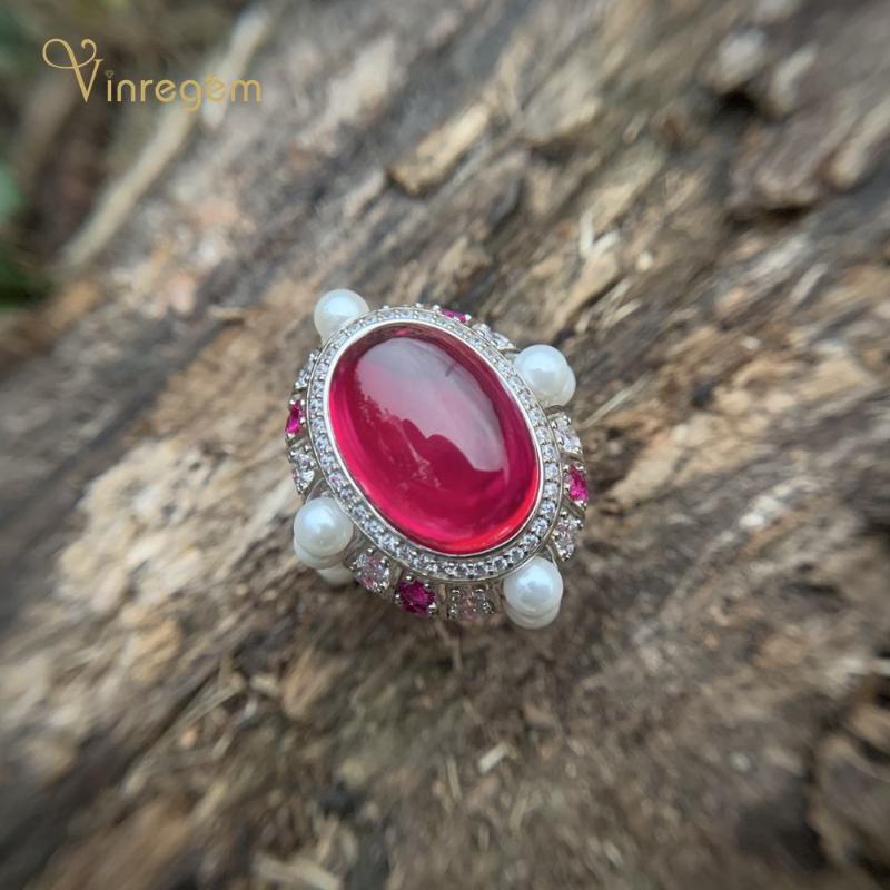 Cluster Rings Vinregem Luxury100% 925 Sterling Silver 20.5 CT Oval Ruby Pearl Moissanite Gemstone Wedding Engagement Fine Jewelry, Golden;silver
Cluster Rings Vinregem Luxury100% 925 Sterling Silver 20.5 CT Oval Ruby Pearl Moissanite Gemstone Wedding Engagement Fine Jewelry, Golden;silver