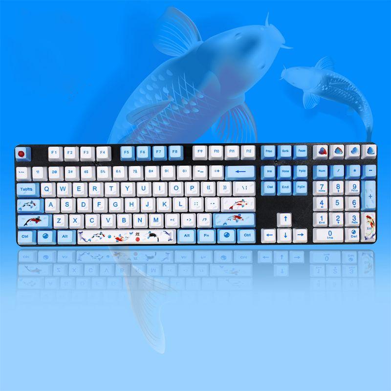 1 Set Replaceable OEM PBT 108 Keys Keycaps Dye-sublimation Koi Fish Keycap for Readson GANSS IKBC Mechanical Keyboard
1 Set Replaceable OEM PBT 108 Keys Keycaps Dye-sublimation Koi Fish Keycap for Readson GANSS IKBC Mechanical Keyboard