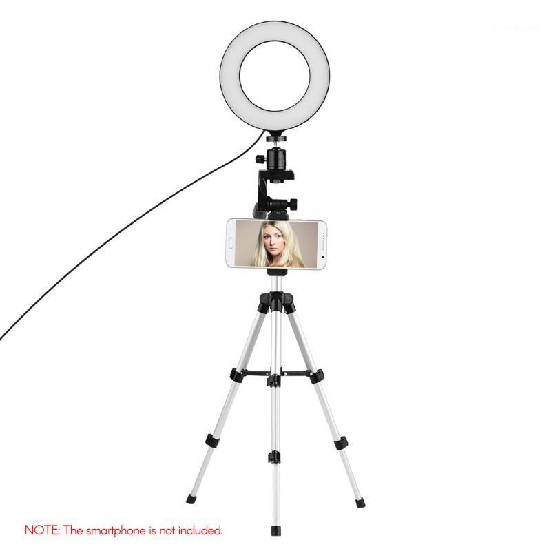 Phone Live Streaming lamp Kit 6.3inch/16cm 2700K~6500K Bi-color Dimmable USB LED Ring Video Light + Tripod + BT Remote Contro1
Phone Live Streaming lamp Kit 6.3inch/16cm 2700K~6500K Bi-color Dimmable USB LED Ring Video Light + Tripod + BT Remote Contro1