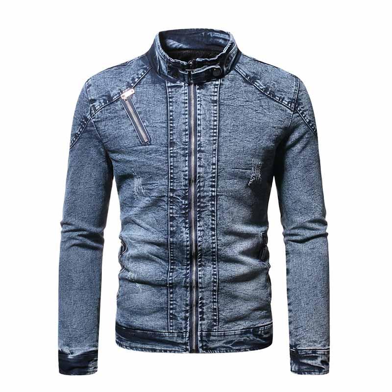 Mcikkny Men Fashion Vintage Denim Jackets Zipper Pockets Streetwear Outwear Coats Male Solid Color, Black
Mcikkny Men Fashion Vintage Denim Jackets Zipper Pockets Streetwear Outwear Coats Male Solid Color, Black