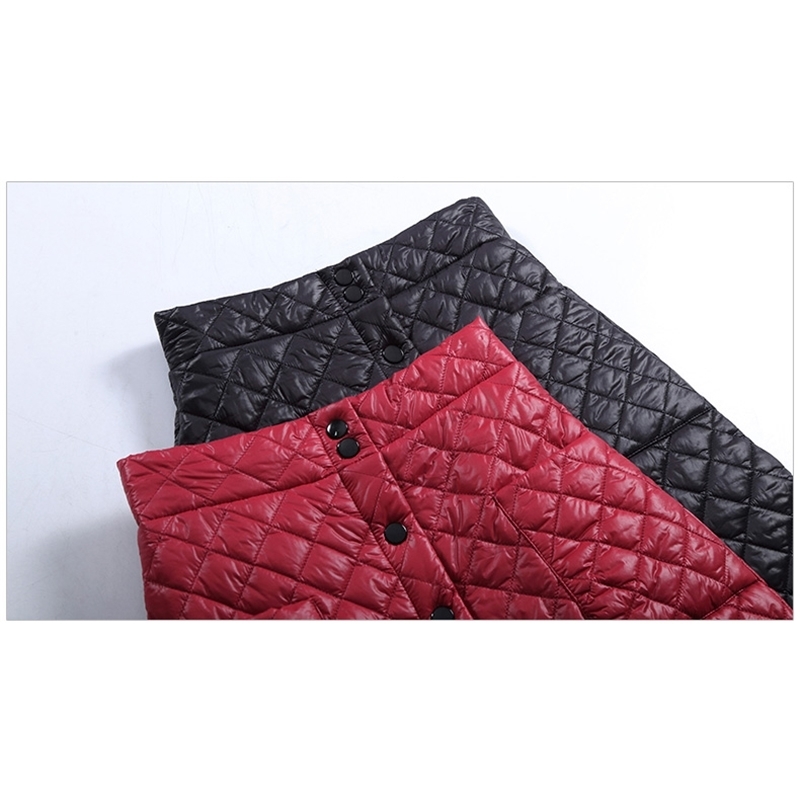 Winter New Arrival Women's Solid Down Skirt A-Line High Waist Buttons Thick And Warm Knee-Length Skirt Office Lady B99610K 201110