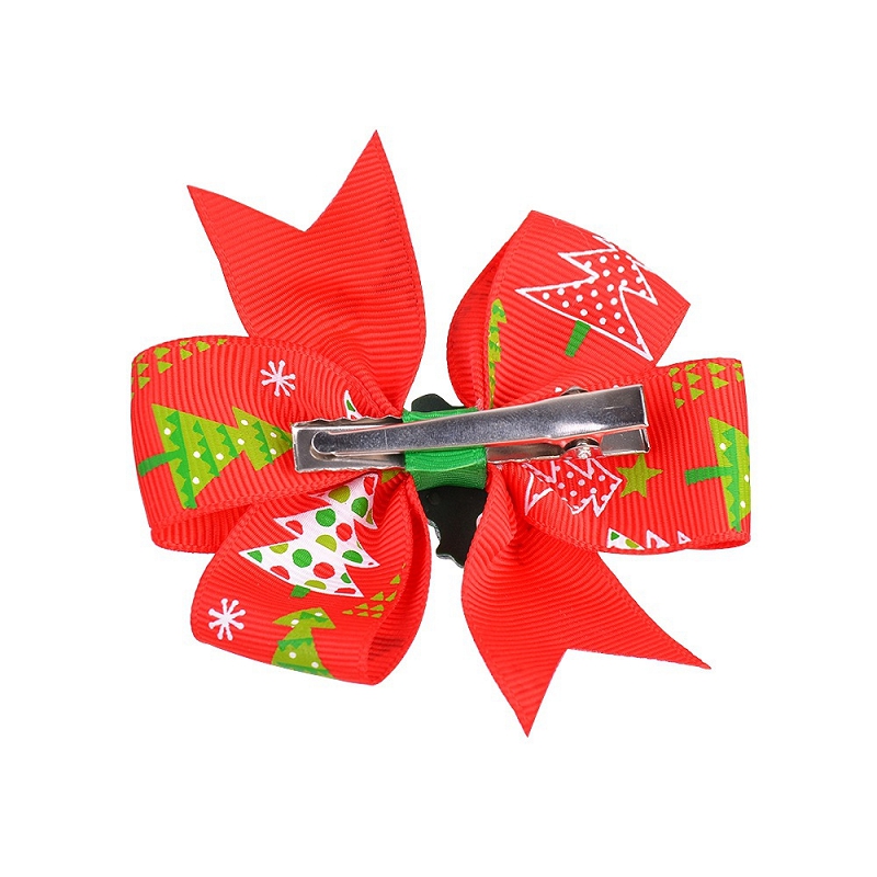 Christmas Hair Bows Baby Hair Clips Girls Party Barrettes Xmas Tree Santa Claus Hairpins Boutique Children Hair Accessories M3003