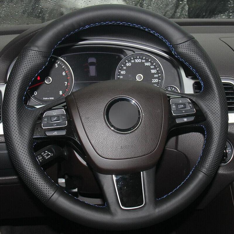 For Volkswagen Touareg 2017 DIY black artificial leather customize anti-slipsteering wheel cover for all season comfortable touch
For Volkswagen Touareg 2017 DIY black artificial leather customize anti-slipsteering wheel cover for all season comfortable touch