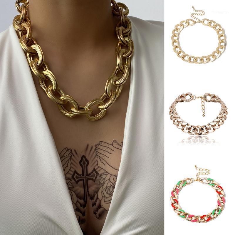 Punk Miami Cuban Choker Necklace For Women Big Gold Aluminium Chain On Neck Collar Statement Hip Hop Exaggerated Jewelry 27691
Punk Miami Cuban Choker Necklace For Women Big Gold Aluminium Chain On Neck Collar Statement Hip Hop Exaggerated Jewelry 27691