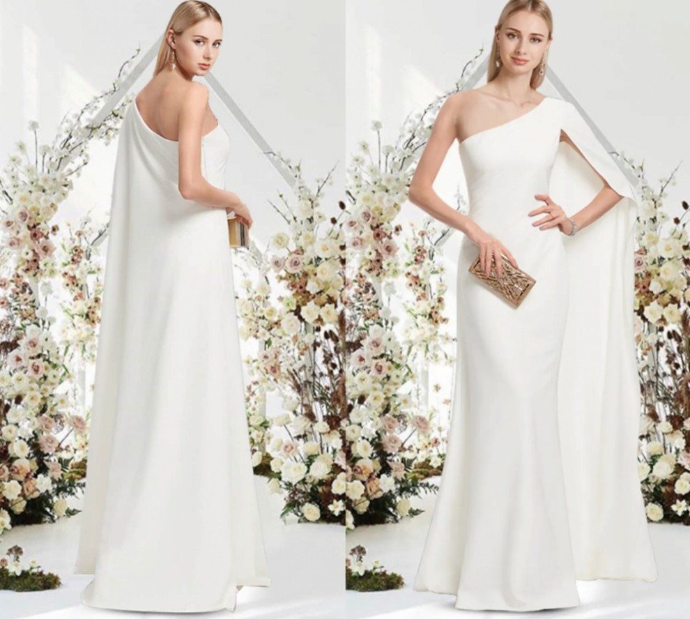 Mermaid White Elegant Engagement Evening Dress One Shoulder Cap Sleeves Prom Party Gown Saudi Arabia robe de soiree 2022, Champagne
Mermaid White Elegant Engagement Evening Dress One Shoulder Cap Sleeves Prom Party Gown Saudi Arabia robe de soiree 2022, Champagne
