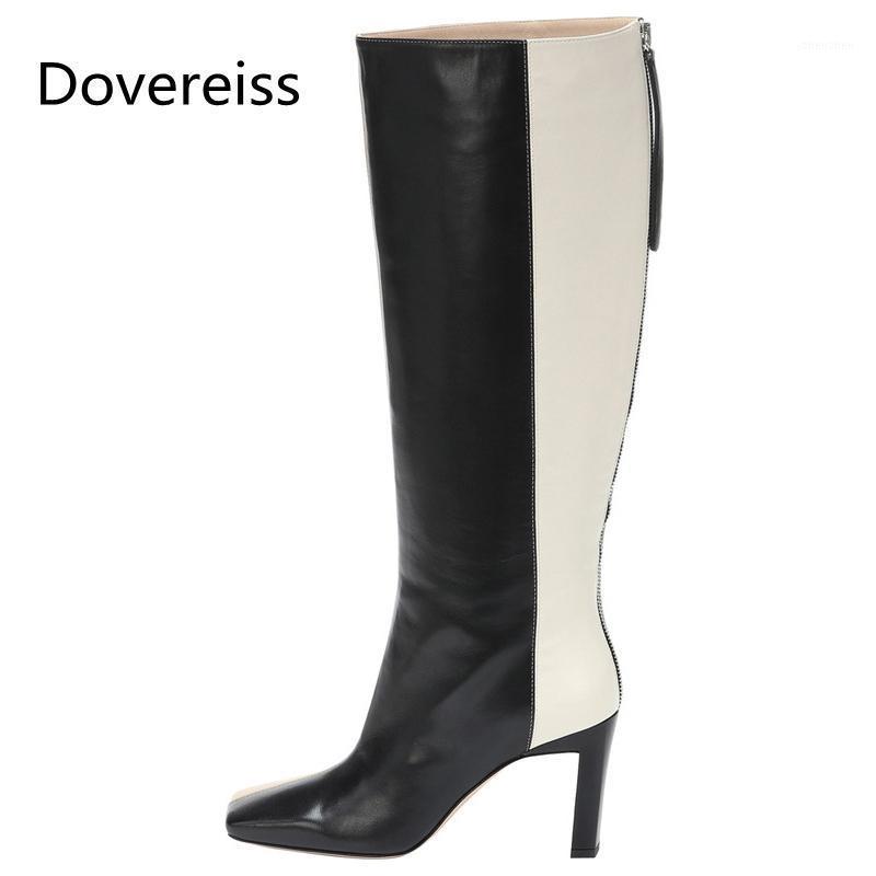 Boots Dovereiss Fashion Women's Shoes Winter Sexy Elegant Mixed Colors Zipper Square Toe Knee High Concise Mature 481, Black
Boots Dovereiss Fashion Women's Shoes Winter Sexy Elegant Mixed Colors Zipper Square Toe Knee High Concise Mature 481, Black
