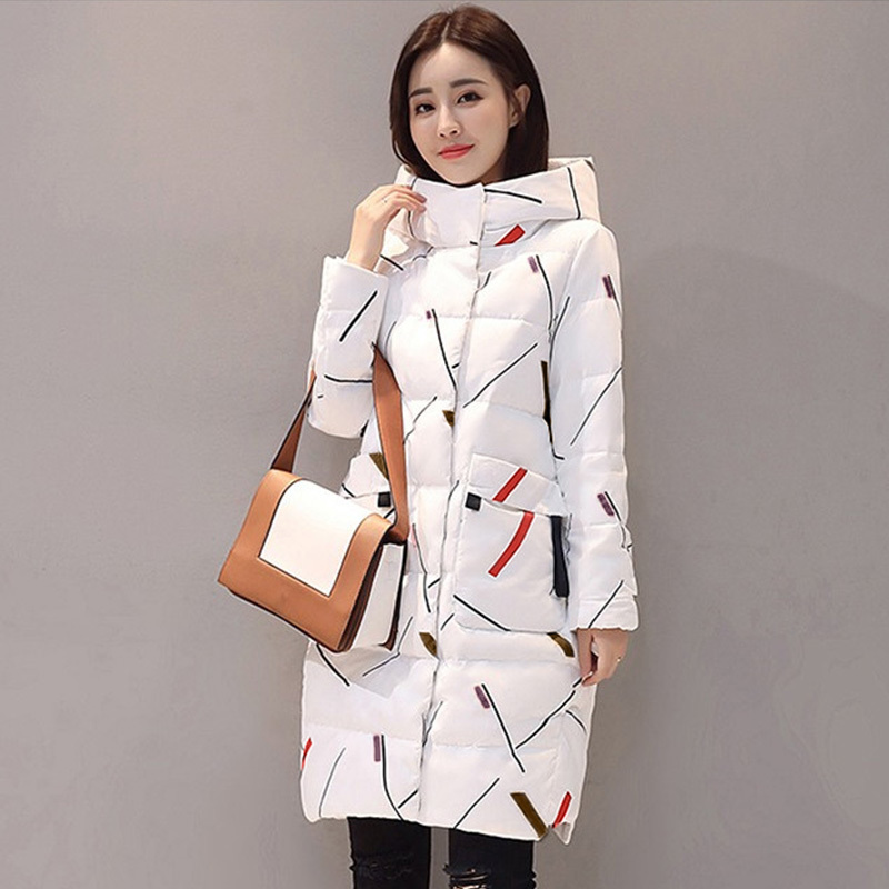 Elegant Long Sleeve Warm Zipper Parkas Women Jacket Office Lady Fashion Winter Hooded Long Jacket Coat 200928