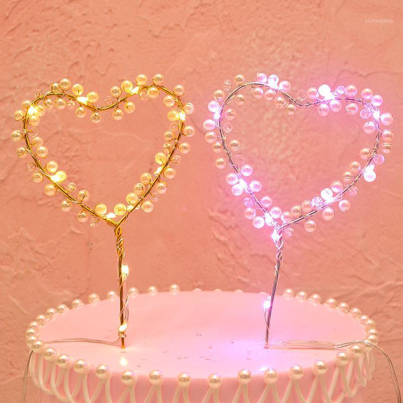 LED Pearl Cake Toppers Heart Shape Wedding Cupcake Topper Happy Birthday Party Decoration Baby Shower Cake Decorating Tools1
LED Pearl Cake Toppers Heart Shape Wedding Cupcake Topper Happy Birthday Party Decoration Baby Shower Cake Decorating Tools1