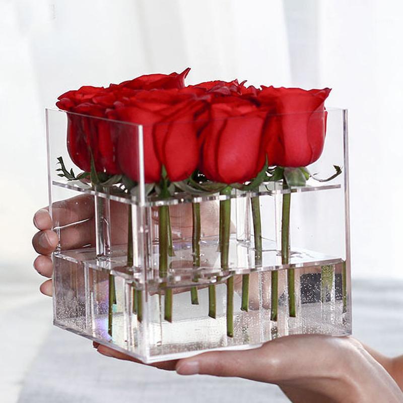 New Fashion Clear Acrylic Rose Flower Box Makeup Organizer Cosmetic Tools Holder Flower Gift Box For Girlfriend Wife With Cover1, 1 hole
New Fashion Clear Acrylic Rose Flower Box Makeup Organizer Cosmetic Tools Holder Flower Gift Box For Girlfriend Wife With Cover1, 1 hole