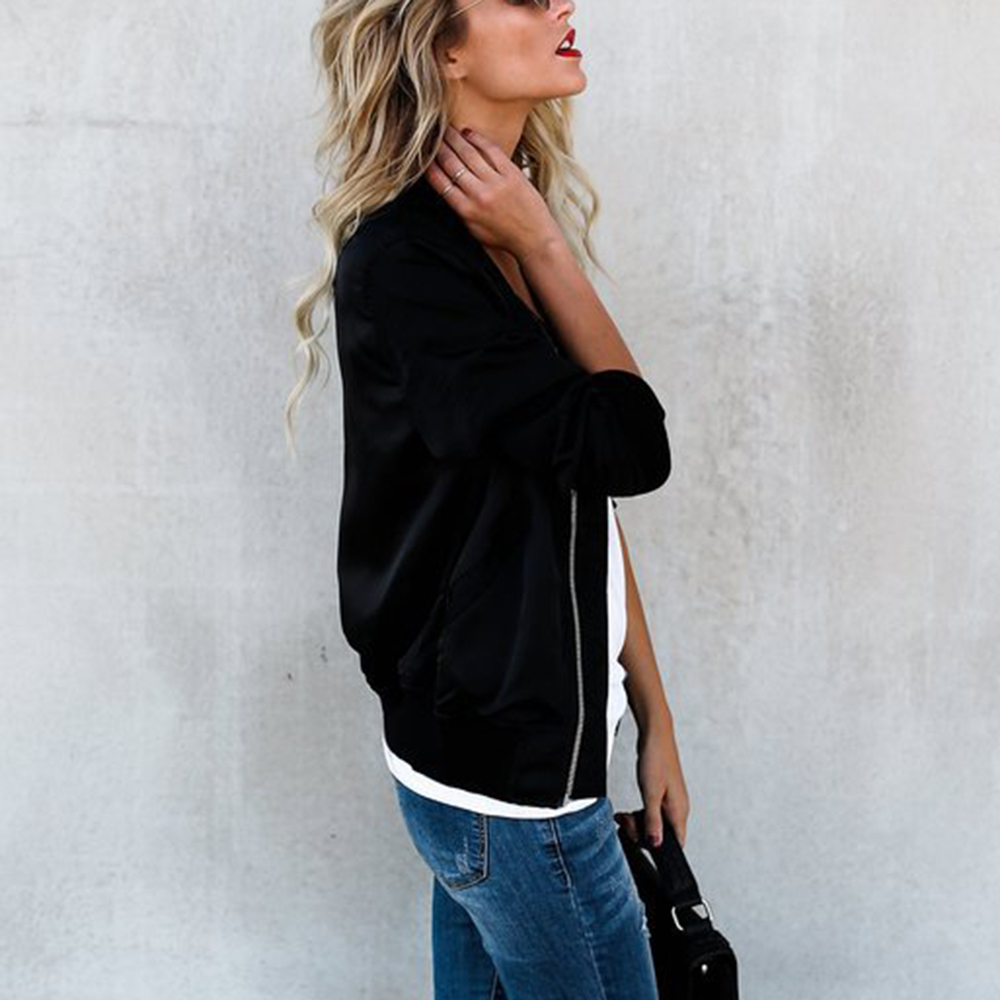 2019 Fashion Windbreaker Jacket Women Summer Coats Long Sleeve Basic Jackets Bomber Thin Women's Jacket Female Jackets Outwear T200111