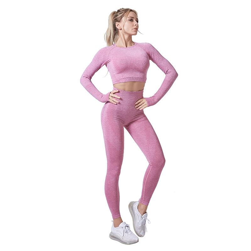 Yoga set Women Seamless Fitness Sports Suits Gym Cloth Yoga Knitting Long Sleeve Shirts High Waist Running Legging Workout Pants, Grey
Yoga set Women Seamless Fitness Sports Suits Gym Cloth Yoga Knitting Long Sleeve Shirts High Waist Running Legging Workout Pants, Grey