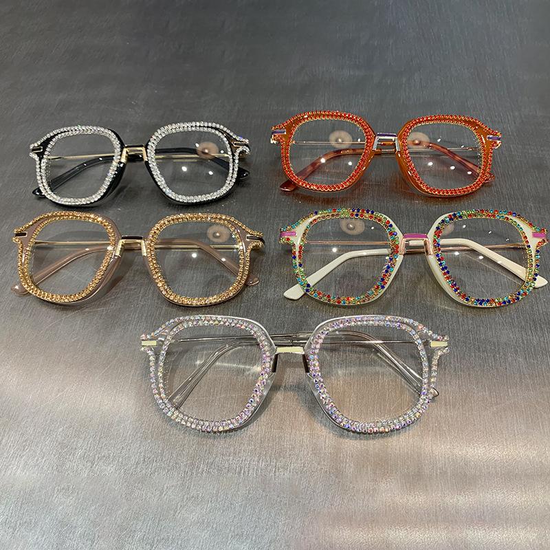 Europe And America Fashion Diamond Set Sun Glasses Women's Square Trend Retro Handmade Sun Glasses
Europe And America Fashion Diamond Set Sun Glasses Women's Square Trend Retro Handmade Sun Glasses