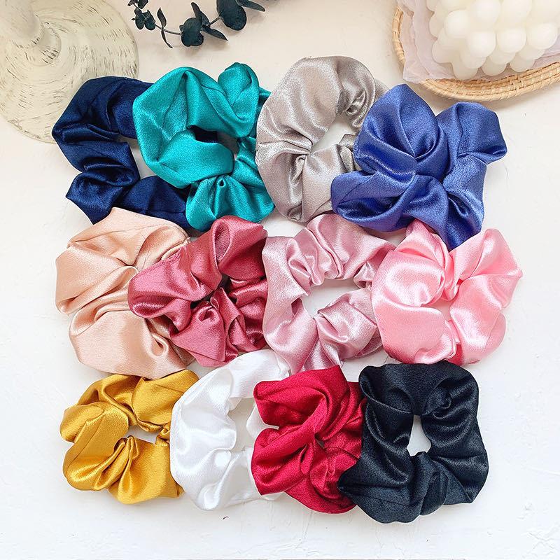 Aphrodite Satin Hair Ties Scrunchie Rubber Bands Solid Color Elastic Headband Women Girls Ponytail Holder Hair Accessories
Aphrodite Satin Hair Ties Scrunchie Rubber Bands Solid Color Elastic Headband Women Girls Ponytail Holder Hair Accessories