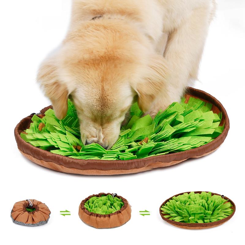 Creative Training Dog Sniffing Olfactory Mat Activity Blanket Feeding Mat Dog Slow Feeding Release Stress Pet Blanket Toy, 03
Creative Training Dog Sniffing Olfactory Mat Activity Blanket Feeding Mat Dog Slow Feeding Release Stress Pet Blanket Toy, 03