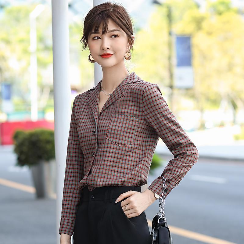 Elegant Spring/Autumn Female Clothing Black Plaid Women Tops and Blouses With Pocket Casual Office Ladies Shirts Plus Size -4XL
Elegant Spring/Autumn Female Clothing Black Plaid Women Tops and Blouses With Pocket Casual Office Ladies Shirts Plus Size -4XL