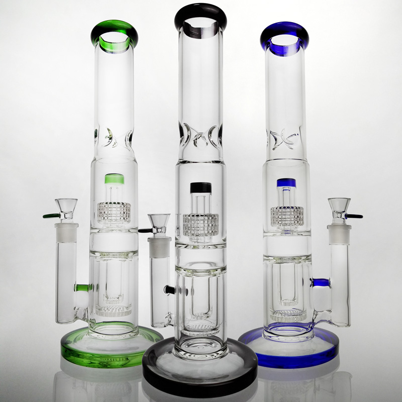 Colored Glass Bong 16 Inches Tall Heady Glass Thick Water Pipe Inline Perc Dab Rig Oil Rig Bongs Heavy Big Wax Beaker Pipes
Colored Glass Bong 16 Inches Tall Heady Glass Thick Water Pipe Inline Perc Dab Rig Oil Rig Bongs Heavy Big Wax Beaker Pipes