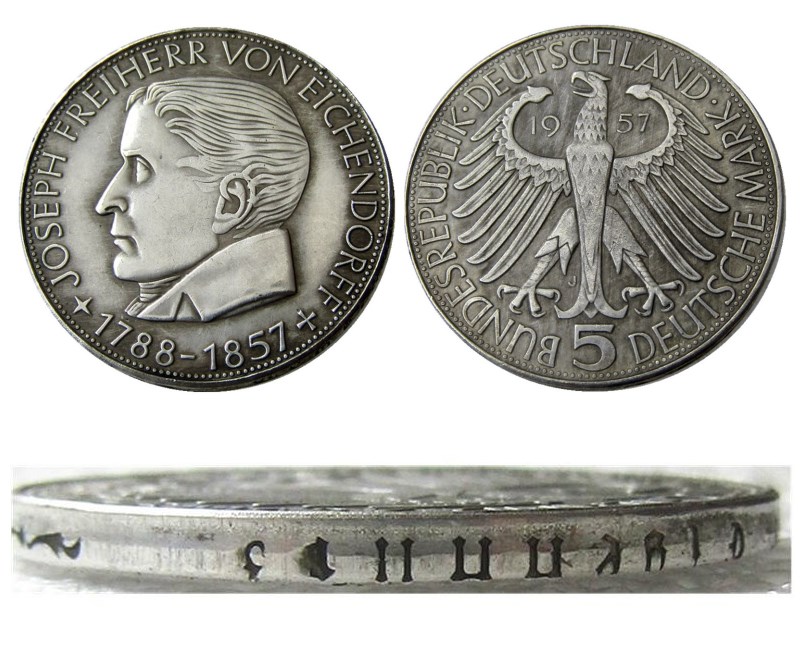 DE(13) GERMANY (Federal Republic) 5 Mark 1957 J Craft Silver Plated Copy Coin metal dies manufacturing factory Price
DE(13) GERMANY (Federal Republic) 5 Mark 1957 J Craft Silver Plated Copy Coin metal dies manufacturing factory Price