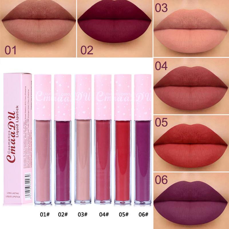 CmaaDu New 6 Color Natural Moisturizing Lipstick Matte Pink Tube Non-stick Cup Long Lasting Lip Gloss High Quality TSLM2, Sky blue
CmaaDu New 6 Color Natural Moisturizing Lipstick Matte Pink Tube Non-stick Cup Long Lasting Lip Gloss High Quality TSLM2, Sky blue