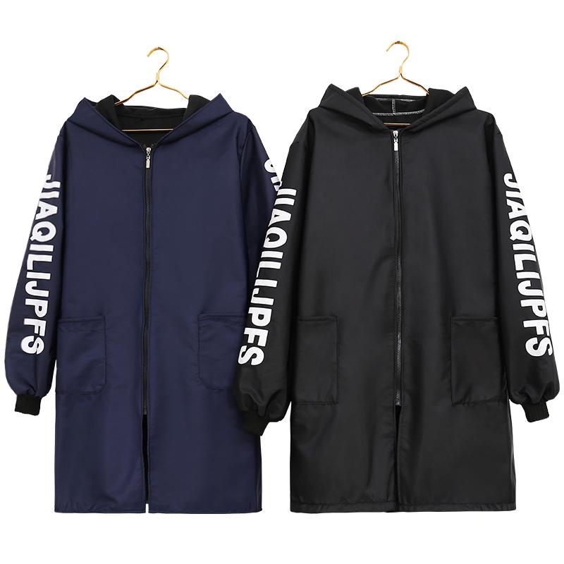 Apron plus velvet thickening long-sleeved warm and waterproof winter fashion men and women down jacket overalls
Apron plus velvet thickening long-sleeved warm and waterproof winter fashion men and women down jacket overalls