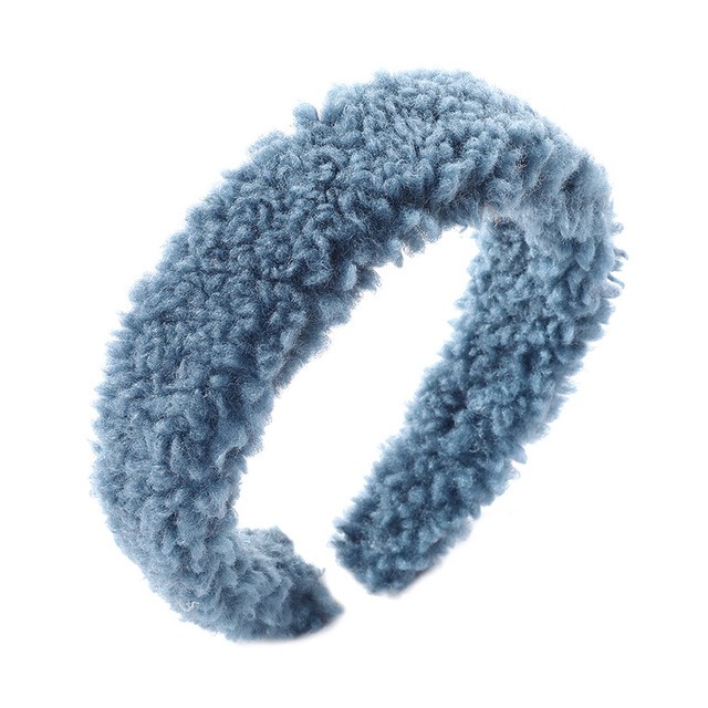 Lambswool Headbands Bohemian Solid Hairband Fashion Head Hoop Women Bezel Turban Headwear Hair Accessories Girls Hair Band