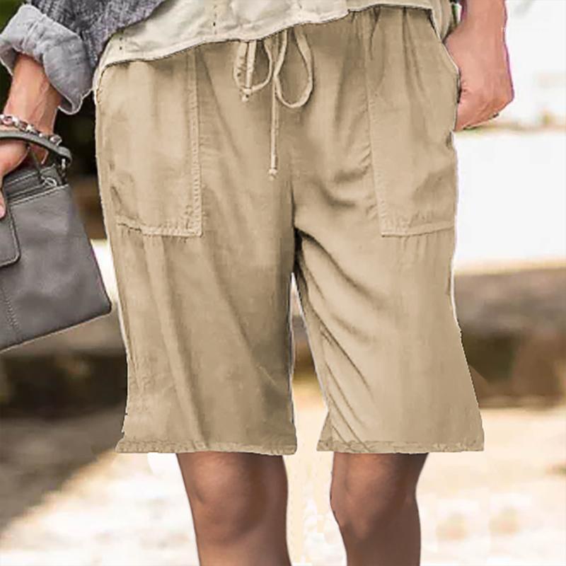 Summer 2020 New Women Knee Length Pant Lace-up Solid Color Female Loose Pant Elastic Waist Casual Pockets Female Pants1, Army green
Summer 2020 New Women Knee Length Pant Lace-up Solid Color Female Loose Pant Elastic Waist Casual Pockets Female Pants1, Army green