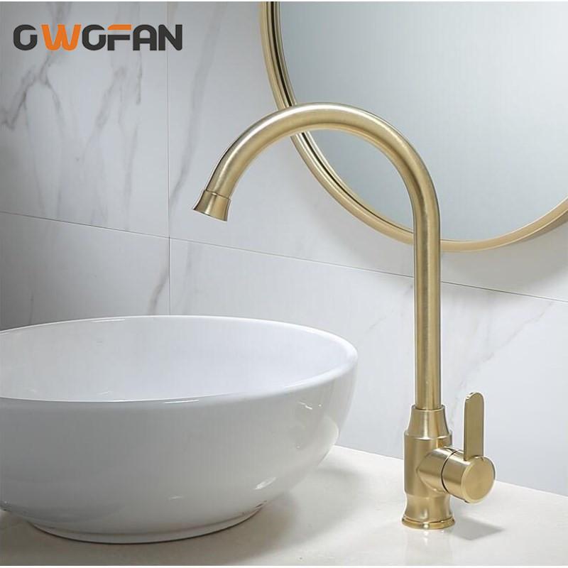 Solid Brass Bathroom Faucet Rotation Basin Faucet Hot And Cold Water Mixer Tap Deck Mounted Mixer Tap Brushed Gold S79-367
Solid Brass Bathroom Faucet Rotation Basin Faucet Hot And Cold Water Mixer Tap Deck Mounted Mixer Tap Brushed Gold S79-367