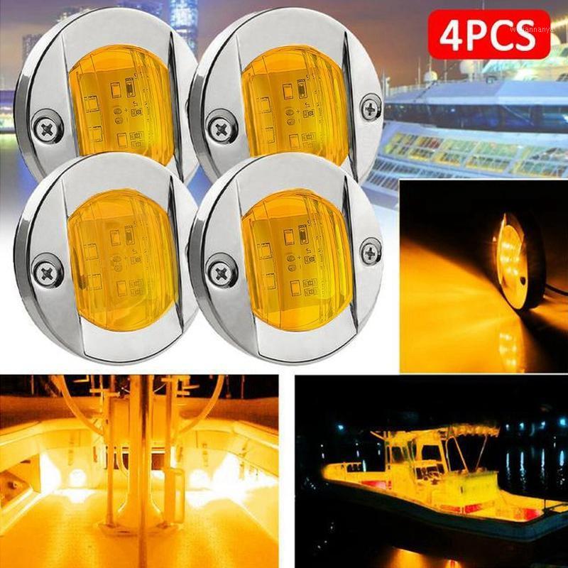 Emergency Lights 4Pcs DC 12V Round Marine Boat LED Courtesy Cabin Deck Stern 6 Side Marker Light Navigation Amber
Emergency Lights 4Pcs DC 12V Round Marine Boat LED Courtesy Cabin Deck Stern 6 Side Marker Light Navigation Amber