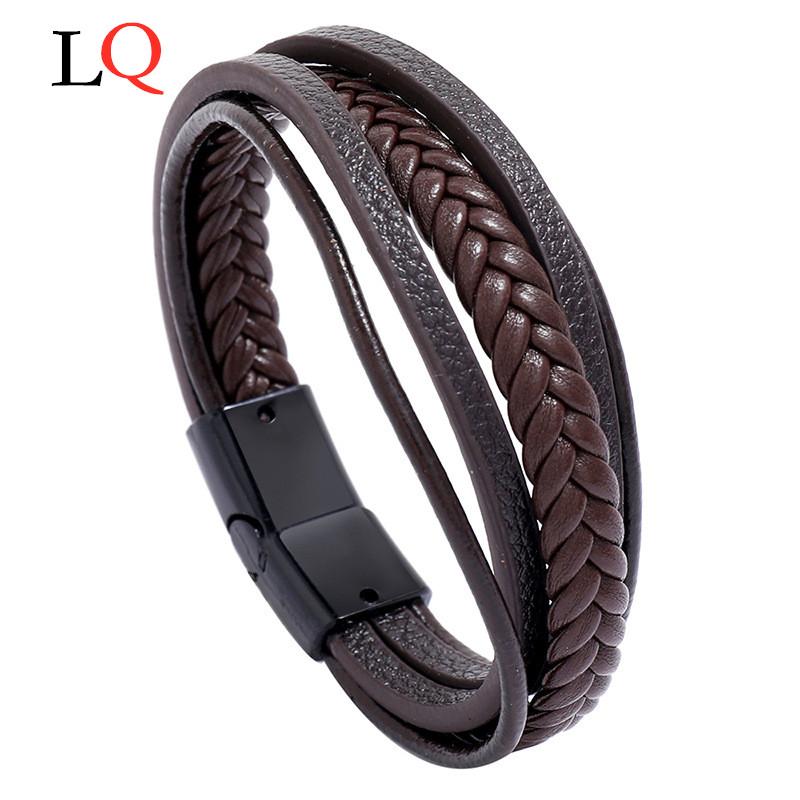 Men's Leather Bracelets Stainless Steel Magnetic Clasp Bracelet Male Jewelry Fashion Bangle Charm Wrist Accessories Gift for Men
Men's Leather Bracelets Stainless Steel Magnetic Clasp Bracelet Male Jewelry Fashion Bangle Charm Wrist Accessories Gift for Men