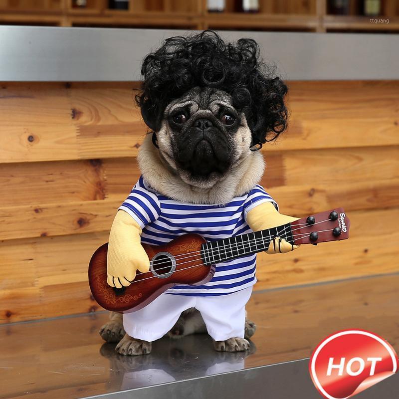 Pet Dog Small Dog Guitar Player Transformation Outfit Cute Funny Explosion Head Take Guitar Costume Funny Playing Clothes1, Full set
Pet Dog Small Dog Guitar Player Transformation Outfit Cute Funny Explosion Head Take Guitar Costume Funny Playing Clothes1, Full set