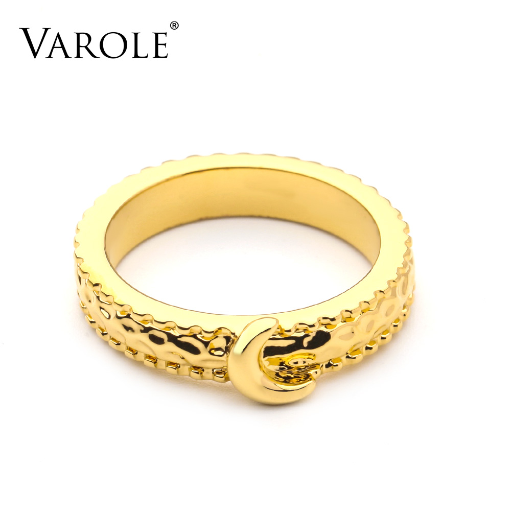 VAROLE Moon Ring Gold Color Lady Finger Rings For Women Minimalist Fashion Jewelry Dropshipping Anillos Mujer
VAROLE Moon Ring Gold Color Lady Finger Rings For Women Minimalist Fashion Jewelry Dropshipping Anillos Mujer