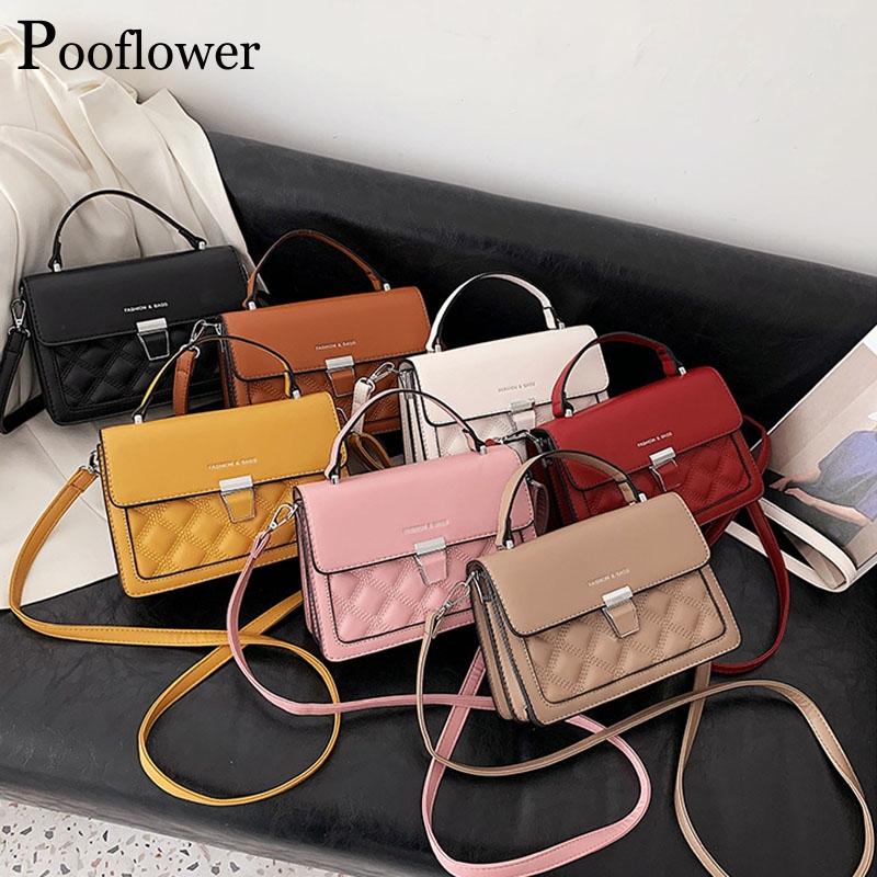 Pooflower Fashion Diamond Lattice Candy Color Small Handbags Women PU Leather Crossbody Bag for Lady Purse Shoulder Bags ZH372, Black
Pooflower Fashion Diamond Lattice Candy Color Small Handbags Women PU Leather Crossbody Bag for Lady Purse Shoulder Bags ZH372, Black