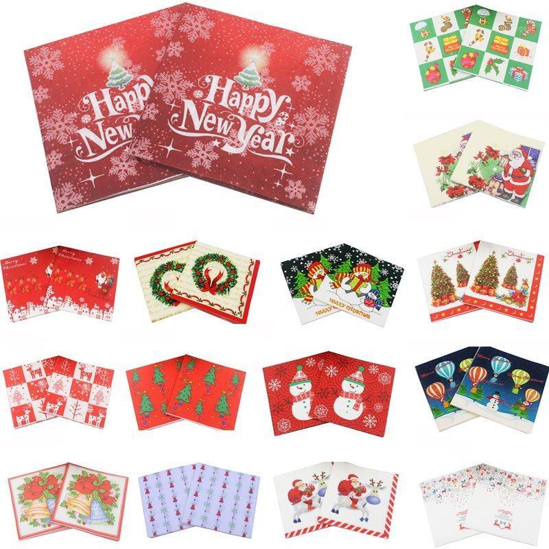 20 PCS 33X33CM Merry Christmas Deer Paper Napkin Santa Claus 100% Virgin Wood For Wedding Home Party Xmas Table Decoration 620921
20 PCS 33X33CM Merry Christmas Deer Paper Napkin Santa Claus 100% Virgin Wood For Wedding Home Party Xmas Table Decoration 620921