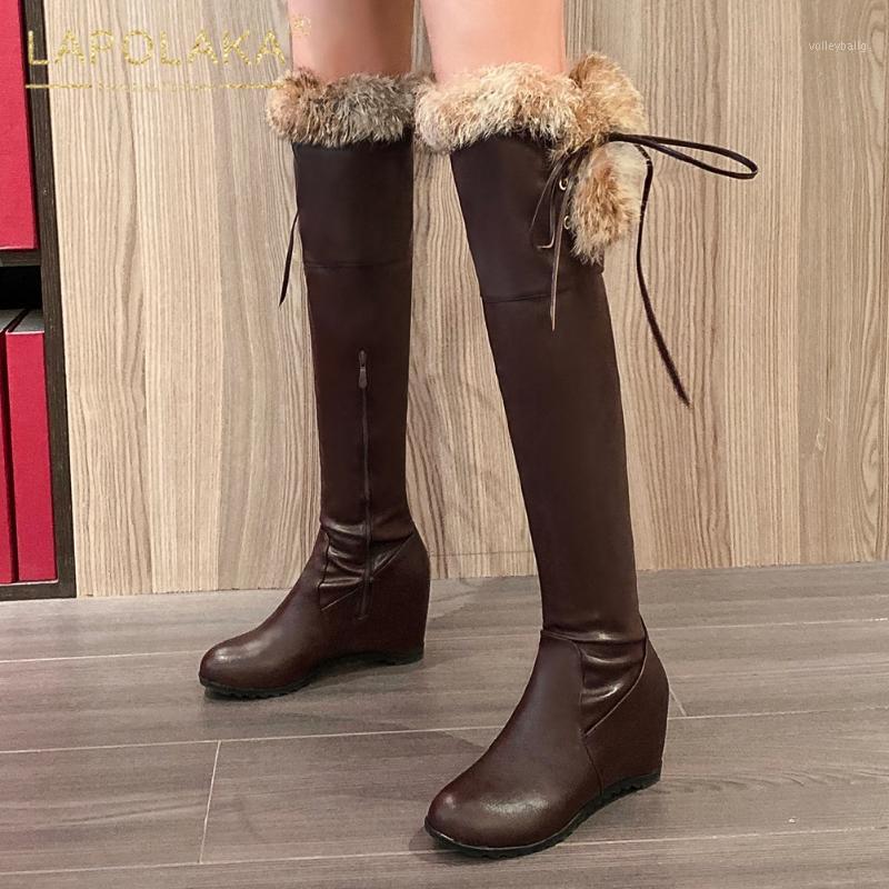 Lapolaka 2020 New Design Autumn Winter Warm Boots Woman Shoes Wedge High Heels Zipper Add Fur Over The Knee Boots Ladies1, Black
Lapolaka 2020 New Design Autumn Winter Warm Boots Woman Shoes Wedge High Heels Zipper Add Fur Over The Knee Boots Ladies1, Black