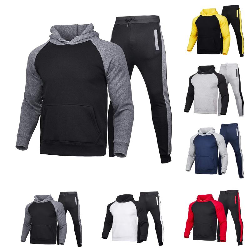 Men Winter Splicing Tracksuit Set Hoodie Sweatshirt And Long Sweatpants Fashion Running Fitness Jogging Sportswear Outfits, As shown
Men Winter Splicing Tracksuit Set Hoodie Sweatshirt And Long Sweatpants Fashion Running Fitness Jogging Sportswear Outfits, As shown