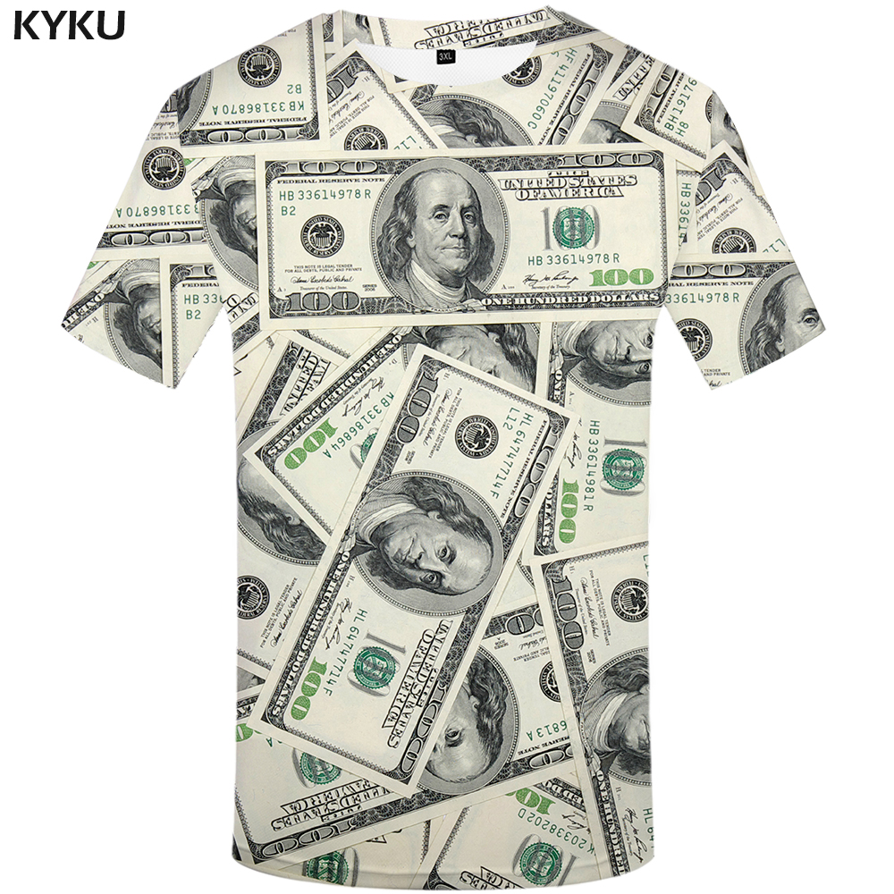 KYKU Dollar T Shirt Men Money Tshirts Gothic 3d T-shirt Funny T Shirts Hip Hop Tshirt Cool Mens Clothing 2018 New Summer Top, 3d t shirt 01
KYKU Dollar T Shirt Men Money Tshirts Gothic 3d T-shirt Funny T Shirts Hip Hop Tshirt Cool Mens Clothing 2018 New Summer Top, 3d t shirt 01