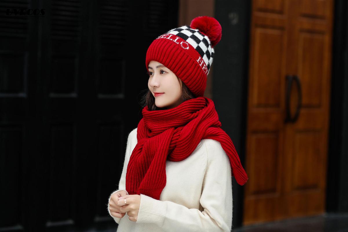 uvrcos Women's Knitted Hat Scarf Caps Neck Warmer Winter Hats For Men Women Skullies Beanies Warm Fleece Cap 6 Colors, Red
uvrcos Women's Knitted Hat Scarf Caps Neck Warmer Winter Hats For Men Women Skullies Beanies Warm Fleece Cap 6 Colors, Red