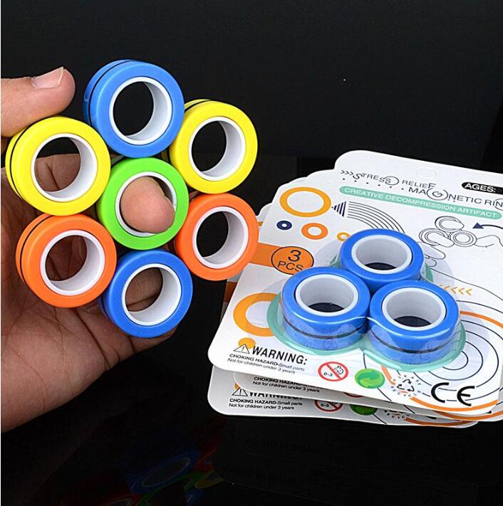 The New Magnetic Ring Relief Toy Anti-stress Fingears Stress Reliver Finger Ring Fidget Spinner Toys Magnetic Rings for Adults Kids Gifts
The New Magnetic Ring Relief Toy Anti-stress Fingears Stress Reliver Finger Ring Fidget Spinner Toys Magnetic Rings for Adults Kids Gifts