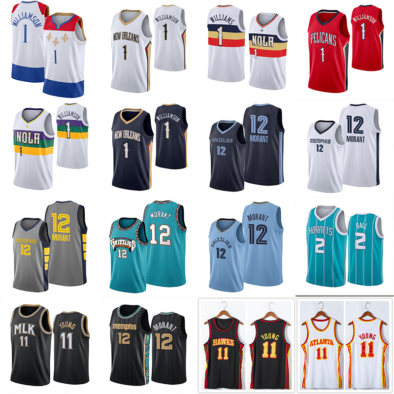 NCAA Zion 1 Williamson Jersey Ja 12 Morant Trae 11 Young LaMelo 2 Ball Men Basketball Jerseys
NCAA Zion 1 Williamson Jersey Ja 12 Morant Trae 11 Young LaMelo 2 Ball Men Basketball Jerseys