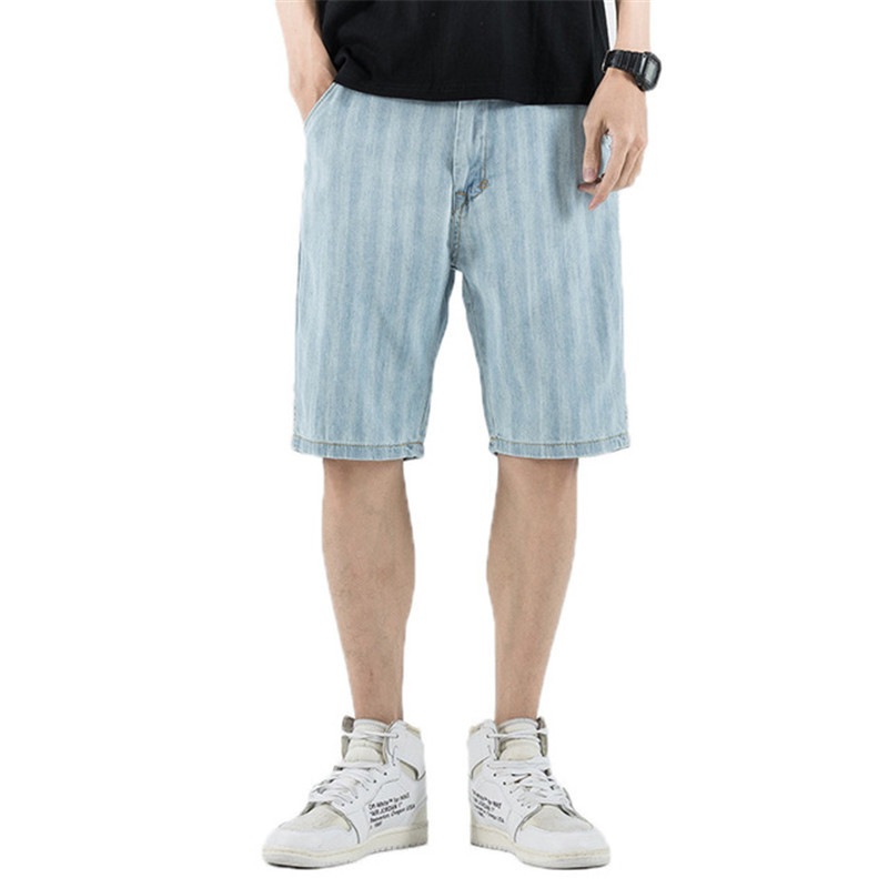 Japanese Short Jeans Men Big Harlan Male Single List Straight Line Five Shorts Bigger Size 28-42 6dzz, Light blue
Japanese Short Jeans Men Big Harlan Male Single List Straight Line Five Shorts Bigger Size 28-42 6dzz, Light blue