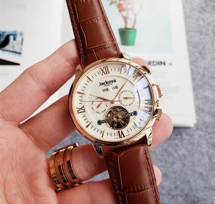 montre de luxe mens automatic All sub-dials work movement watch Moon Phase daydate mechanical automatic wristwatche for mens gift rejoles, Slivery;brown
montre de luxe mens automatic All sub-dials work movement watch Moon Phase daydate mechanical automatic wristwatche for mens gift rejoles, Slivery;brown