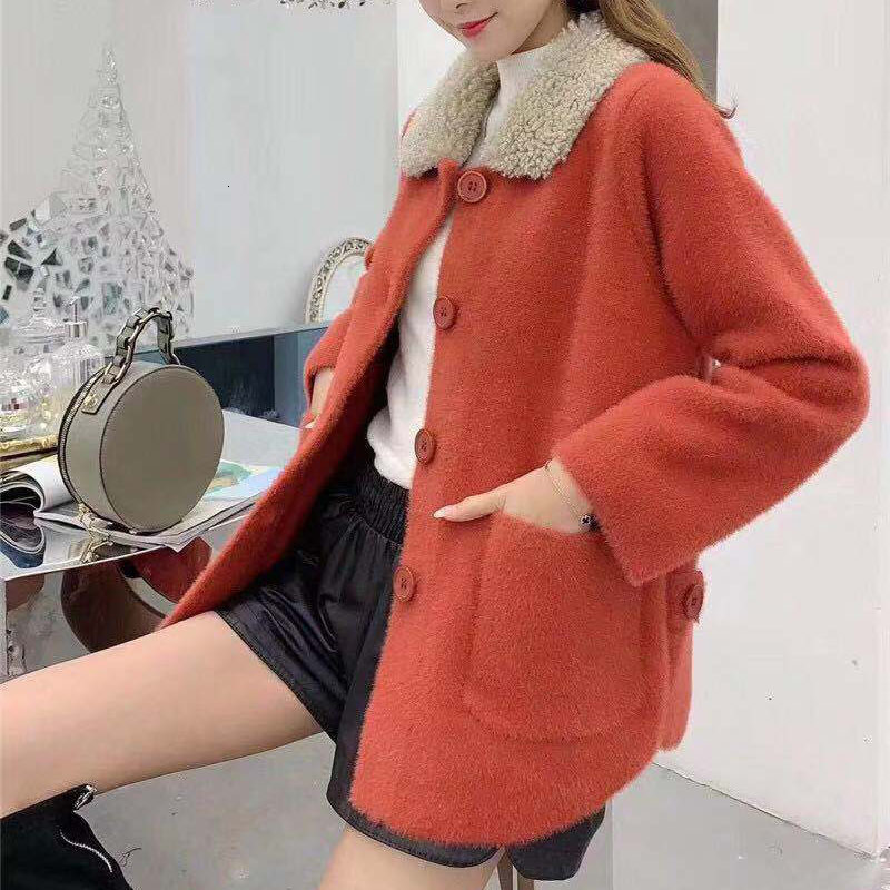 2021 New Female Fashion Winter Imitate Mink Velo Single Jacket Breasted Mesh Outwear Cardigan K952 STHG, Red wine
2021 New Female Fashion Winter Imitate Mink Velo Single Jacket Breasted Mesh Outwear Cardigan K952 STHG, Red wine