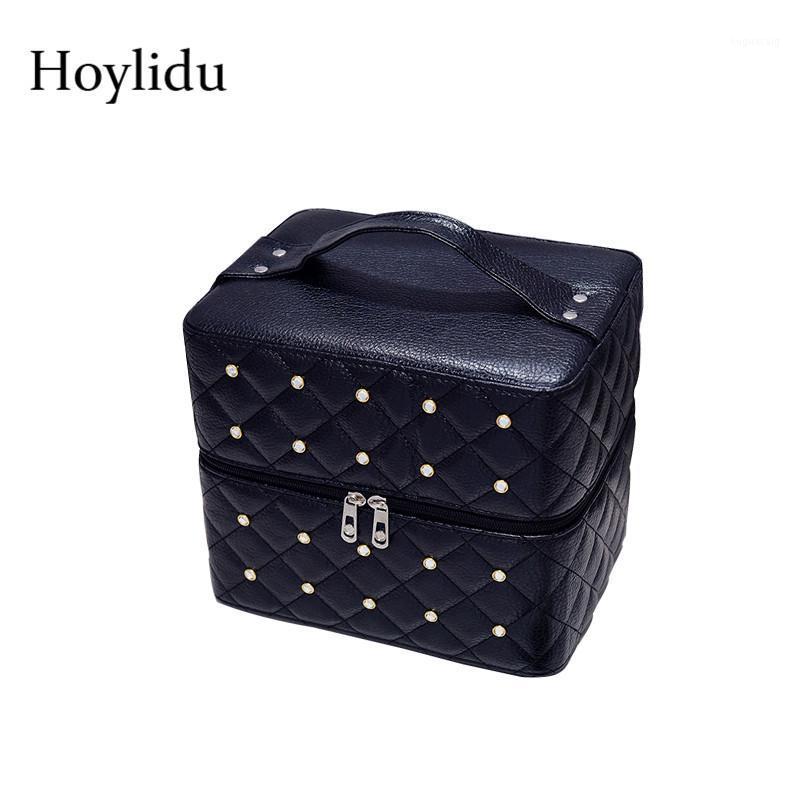 PU Leather Professional Cosmetic Case For Women Make Up Fashion Multilayer Beauty Makeup Box Large Capacity Travel Organizer Bag1, Black
PU Leather Professional Cosmetic Case For Women Make Up Fashion Multilayer Beauty Makeup Box Large Capacity Travel Organizer Bag1, Black