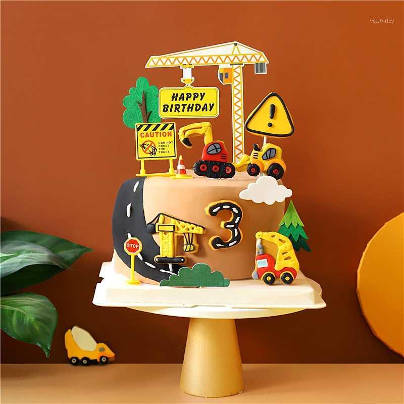 Engineering Construction Vehicle Decoration Traffic Sign Star Cake Topper for Boy's Birthday Party Baking Supplies Gifts1
Engineering Construction Vehicle Decoration Traffic Sign Star Cake Topper for Boy's Birthday Party Baking Supplies Gifts1