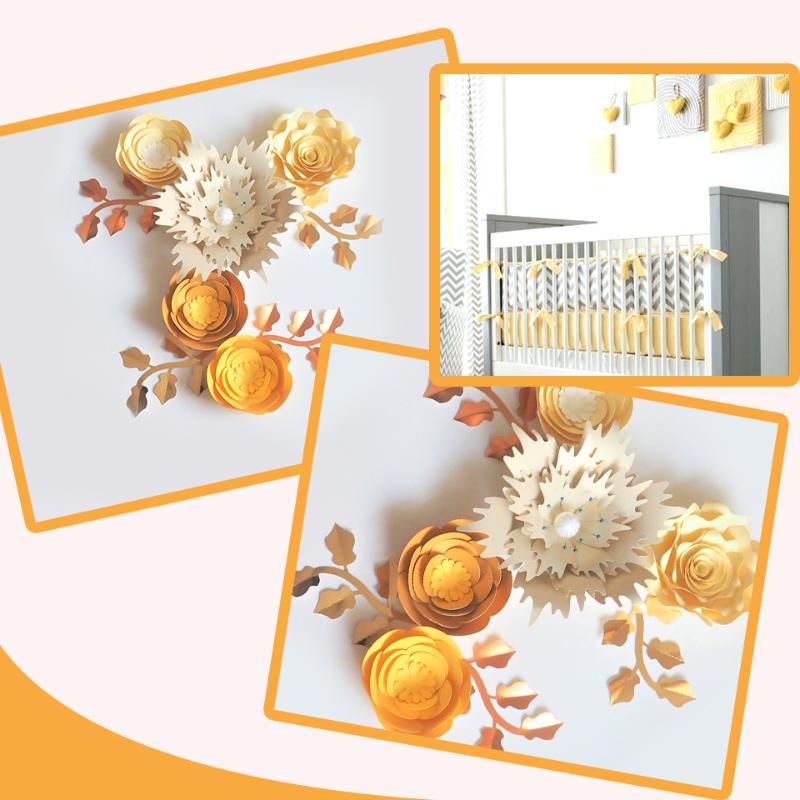 Handmade Yellow Rose DIY Paper Flowers Leaves Set For Wedding & Event Backdrops Decorations Nursery Wall Deco Video Tutorials, Hot mix
Handmade Yellow Rose DIY Paper Flowers Leaves Set For Wedding & Event Backdrops Decorations Nursery Wall Deco Video Tutorials, Hot mix