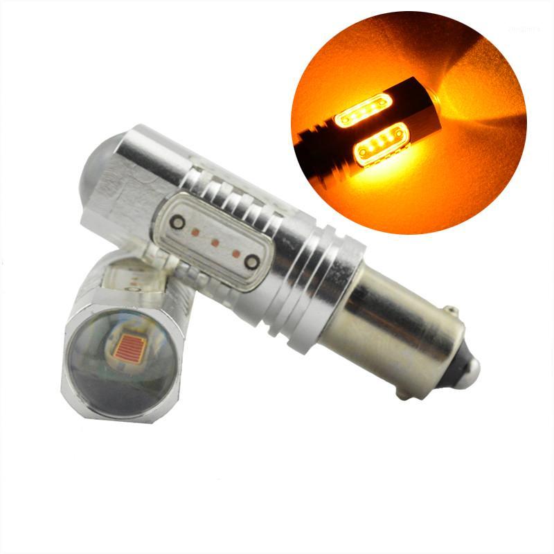 

2Pcs High Power Canbus Error Free White Amber BA9S T4W BAX9S H6W BAY9S H21W 64136 XBD 11W LED Lights Reverse Parking Bulb Lamps1, As pic