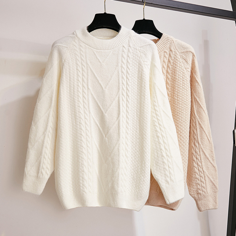 ICHOIX winter knitted sweater 2 piece set women shorts set Korean style warm 2 piece outfits elegant student 2 pcs set clothing T200325