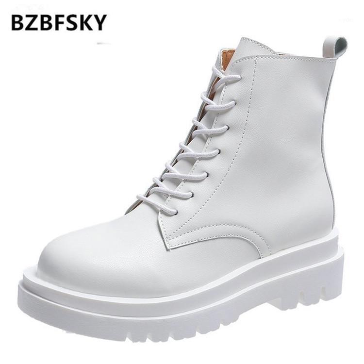 BZBFSKY 35-40 Women Ankle Boots Platform Round Toe Lace Up 5cm Heel Boots For Woman Zip Women Shoes Botas White Black Basic1
BZBFSKY 35-40 Women Ankle Boots Platform Round Toe Lace Up 5cm Heel Boots For Woman Zip Women Shoes Botas White Black Basic1